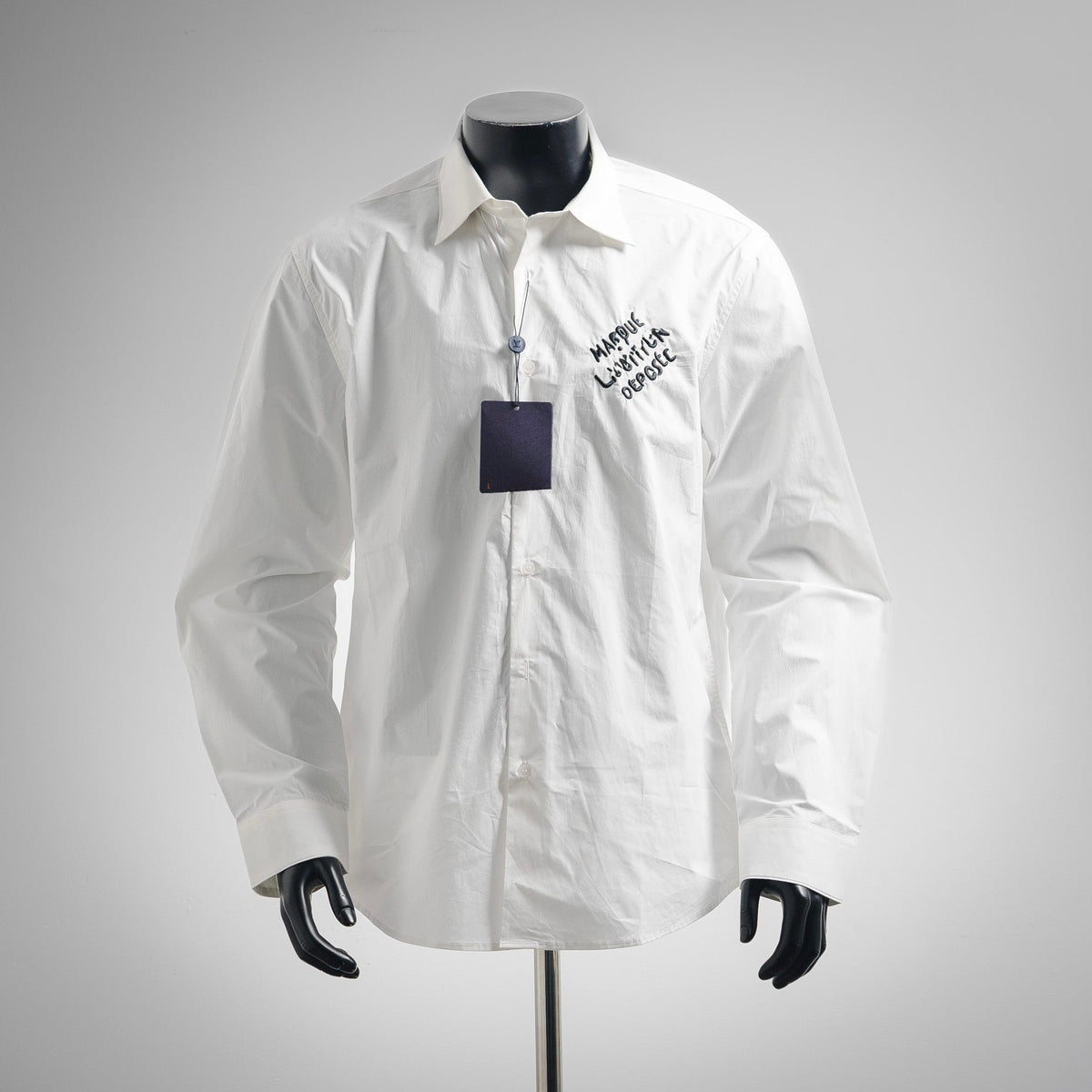 L White Button Up